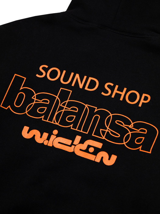 BALANSA X WIDEN BGM HOODIE - BLACK