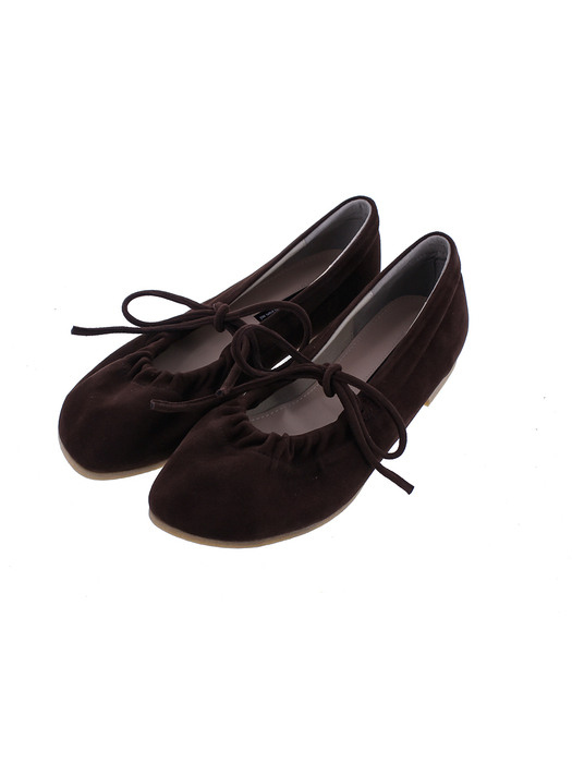 Ballerina flat shoes_darkbrown