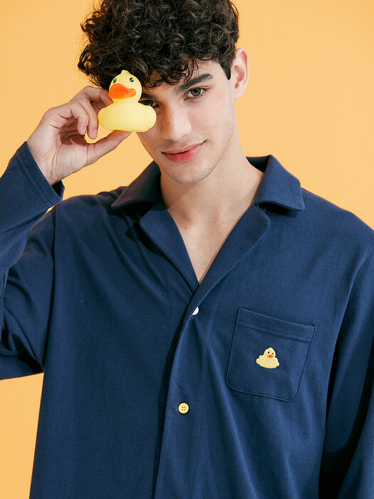 Men`s Rubber duck Navy Pajama Set