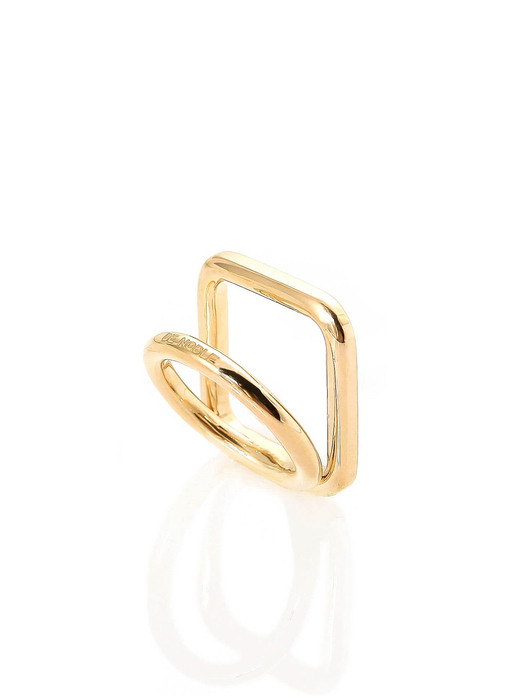 TWO LINE SQUARE RING