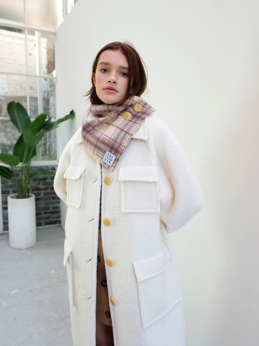 LEVY REVERSIBLE WOOL NECK WARMER_IVORY