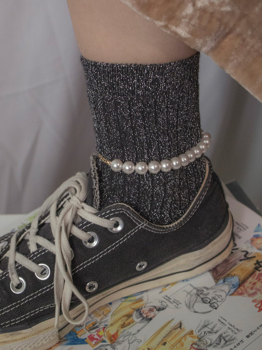 Twinkle swarovski pearl bracelet & anklet