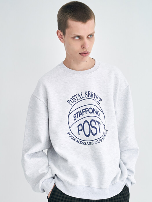 [1+1] STAMP-FRONT SWEATSHIRT