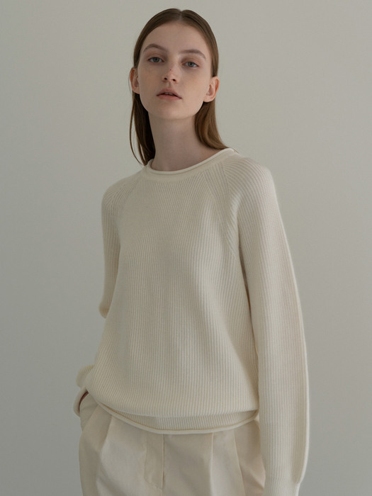 Hayes cotton jumper (Ivory)