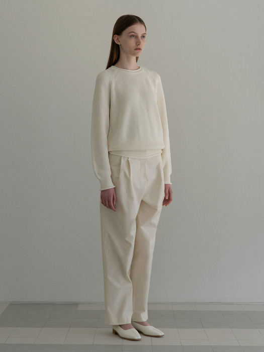 Hayes cotton jumper (Ivory)