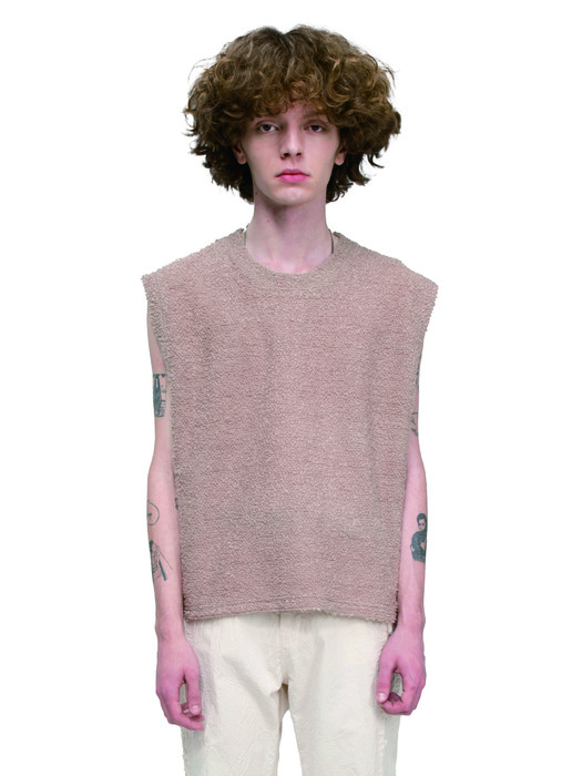 BOUCLE VEST_[BEIGE]