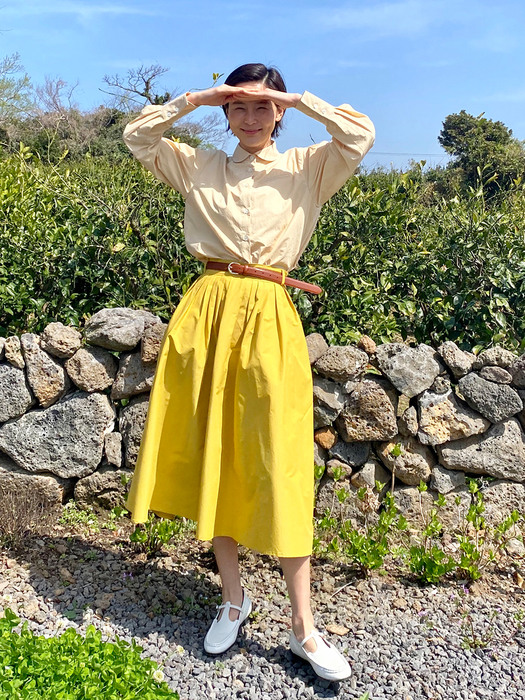 [N]BOROMWAT Flared skirt (4color)