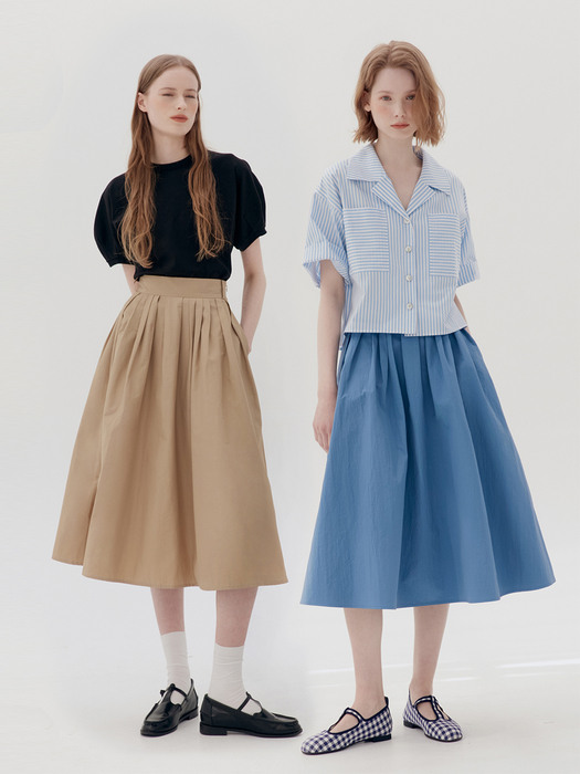 [N]BOROMWAT Flared skirt (4color)