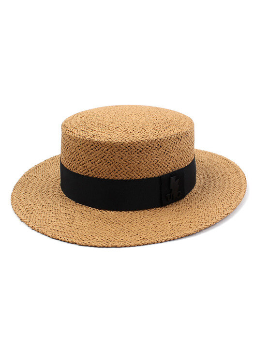 Brown Flat Panama Hat 여름페도라