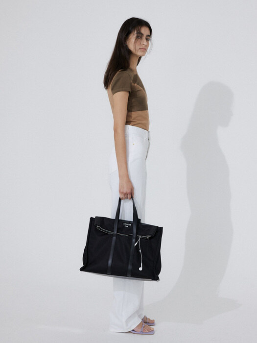 [UNISEX] Air vase Nylon bag_black (L,XL)