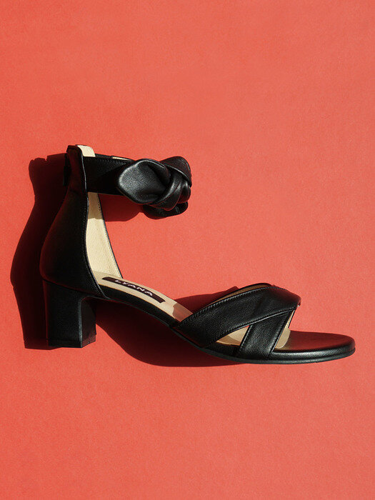 JOY ribbon sandals_soft black