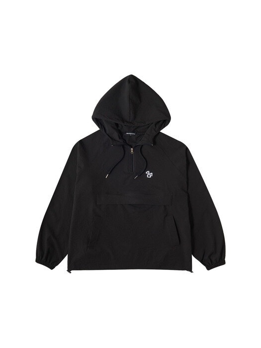 [UNISEX] WIZENED ANORAK HOODIE JUMPER_BLACK