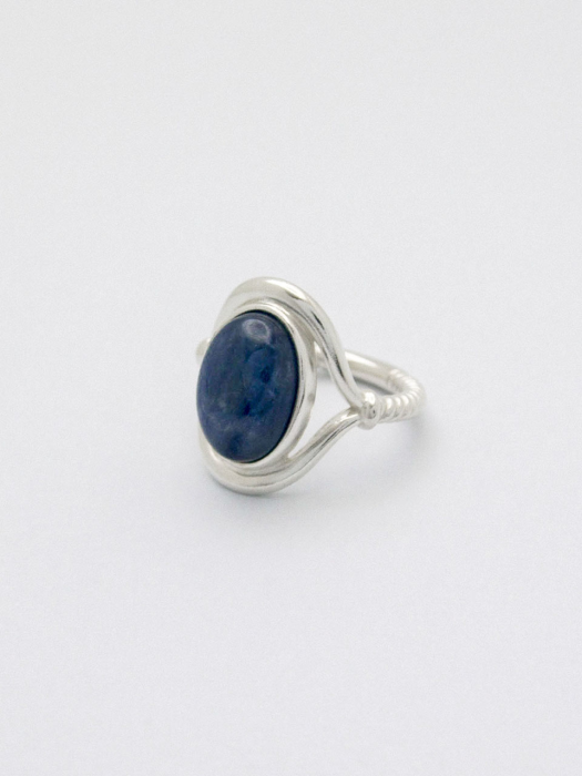 vine stone ring-blue