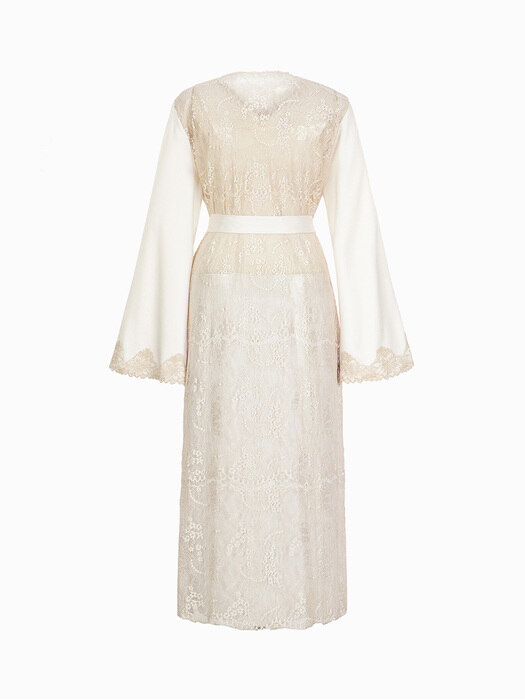 [GRACE SLIP] Long Robe (Ivory)