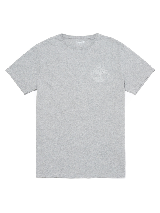 팀버랜드 남성 트리 백로고 반소매 티셔츠 그레이 A1NB4