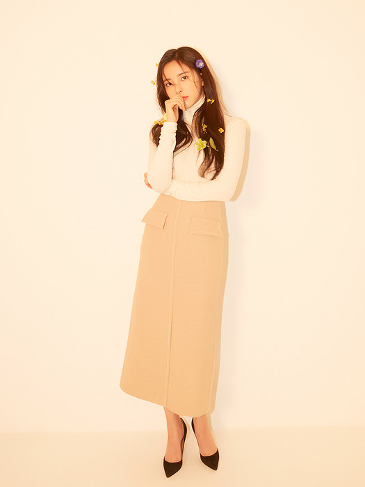 NO.3 SKIRT - BEIGE