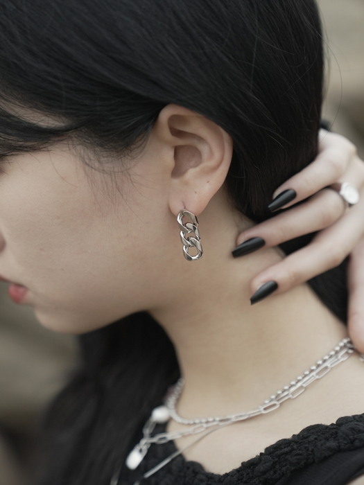 no.6 earring silver