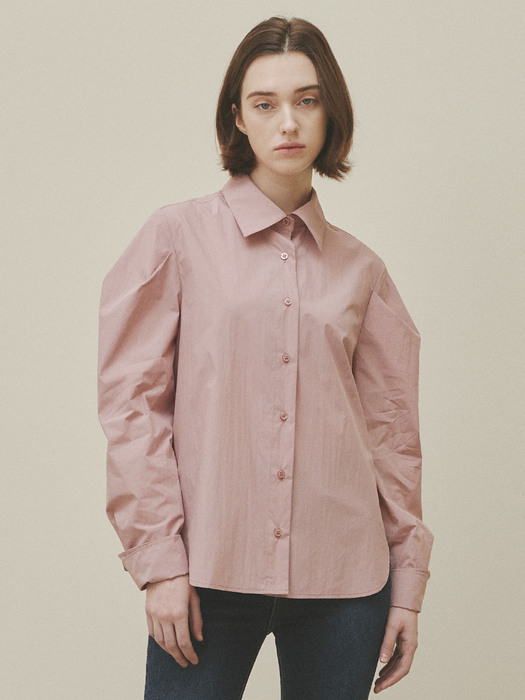 OVERSIZE PUFF SLEEVE SHIRTS [4 Color]