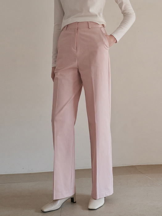 Normal cotton slacks - soft pink