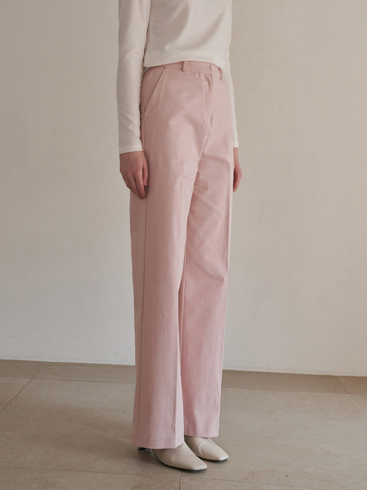 Normal cotton slacks - soft pink
