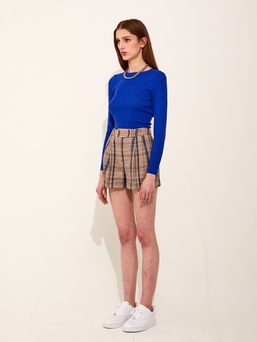 Alexandra Tailored Shorts [Brown]