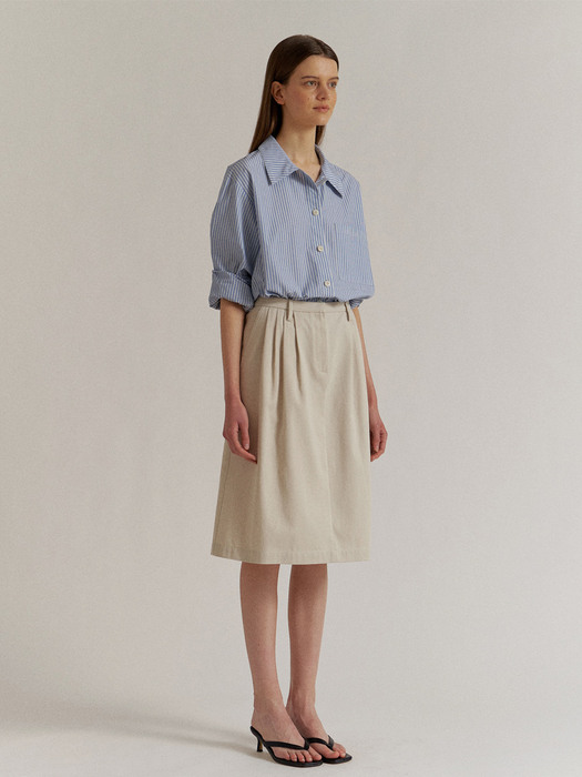  Suri Cotton Skirt in Ecru