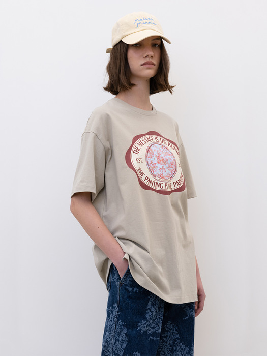 Vintage Stamp T-Shirts, Beige