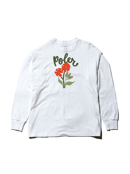 POPPY RELAX FIT L/S TEE WHITE