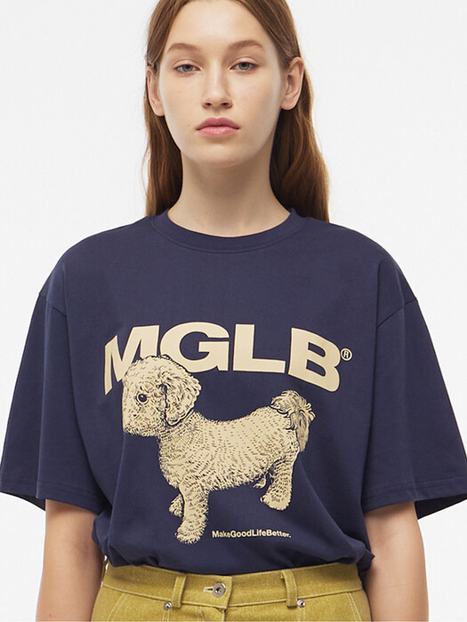 BABY POODLE BOX T (NAVY)