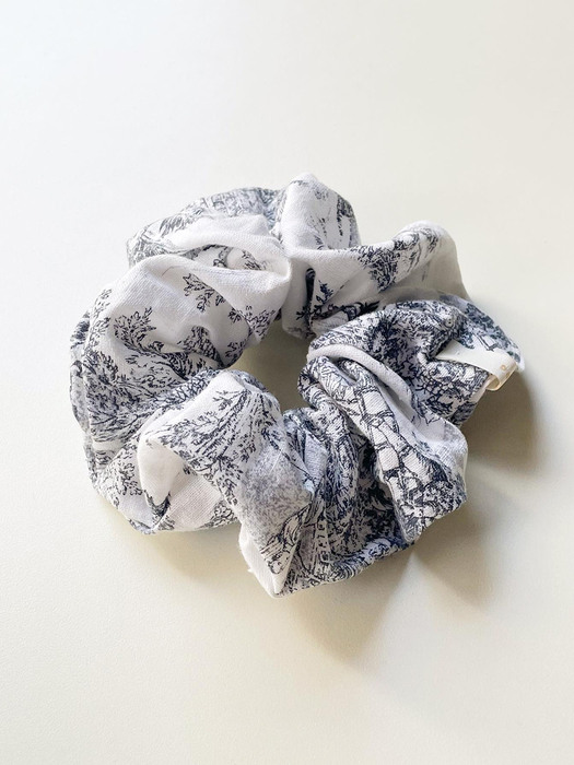 oar French Etoile Scrunchie [Grey]