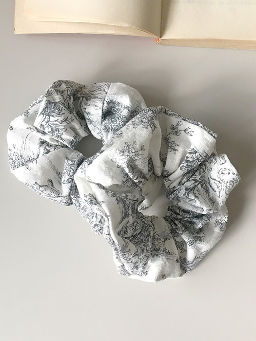 oar French Etoile Scrunchie [Grey]