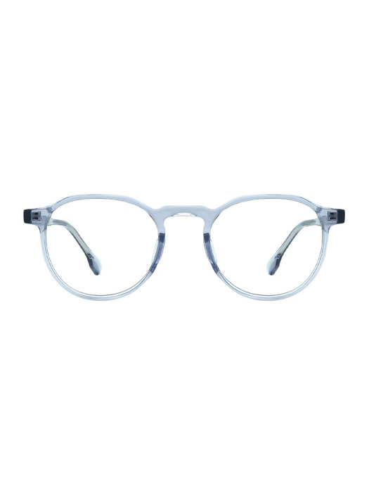 Calvino GRAY CRYSTAL 다각 투명 뿔테 안경