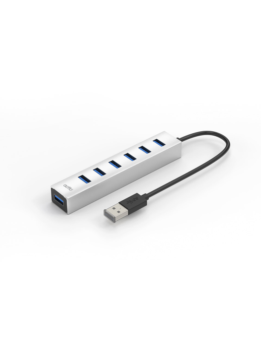 USB 3.2 알루미늄 무전원 7포트 멀티허브 HUB-55