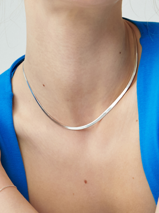TS046 [Silver925] Snake line necklace
