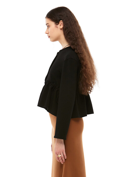 Lola Ruffled Blouse_Black