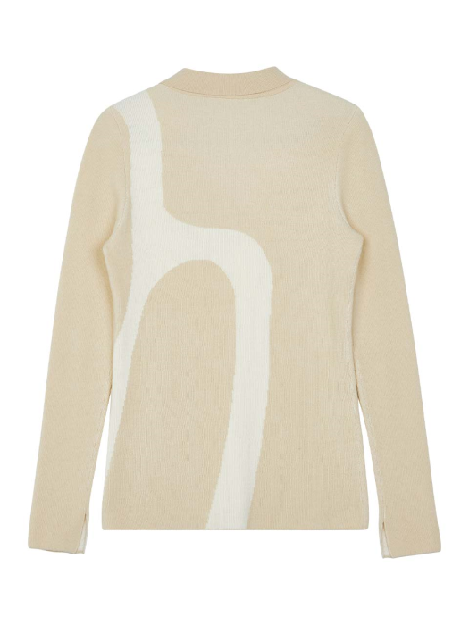 PM TWO TONED KNIT - BEIGE