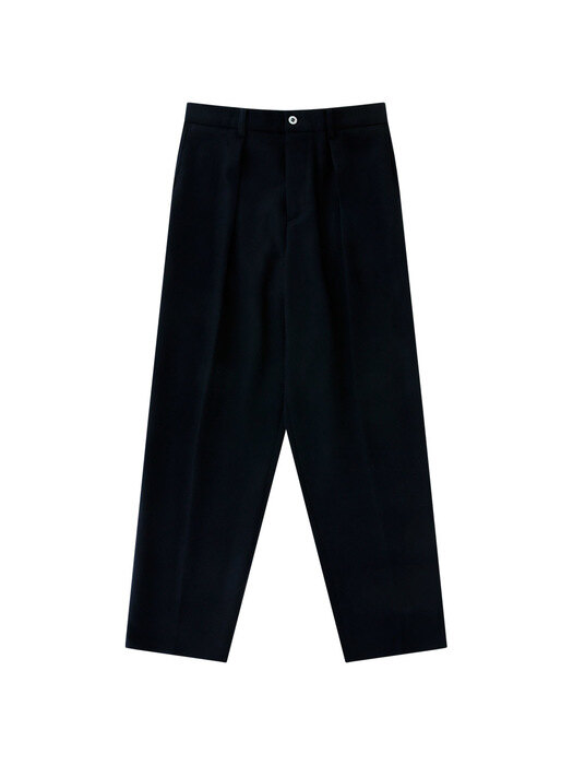 [Easy line] Wool Flannel banding pants (Navy)
