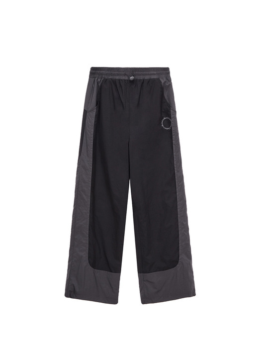 COLOR POINT STRING PANTS IN BLACK