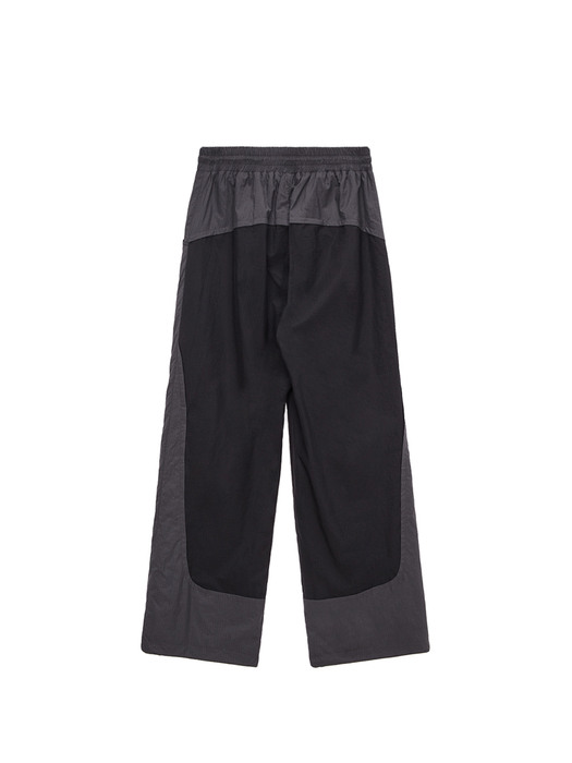 COLOR POINT STRING PANTS IN BLACK