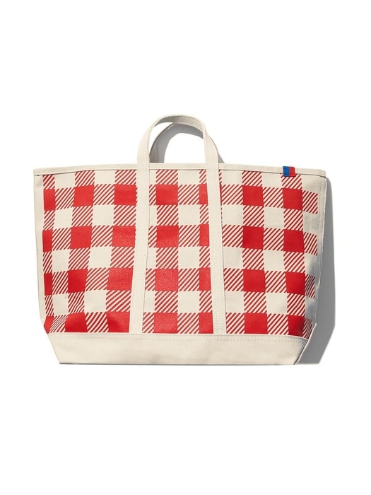 THE ALL OVER GINGHAM TOTE - POPPY