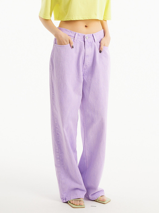 UP-404 와이드 다잉팬츠_WIDE DYEING PANTS PURPLE