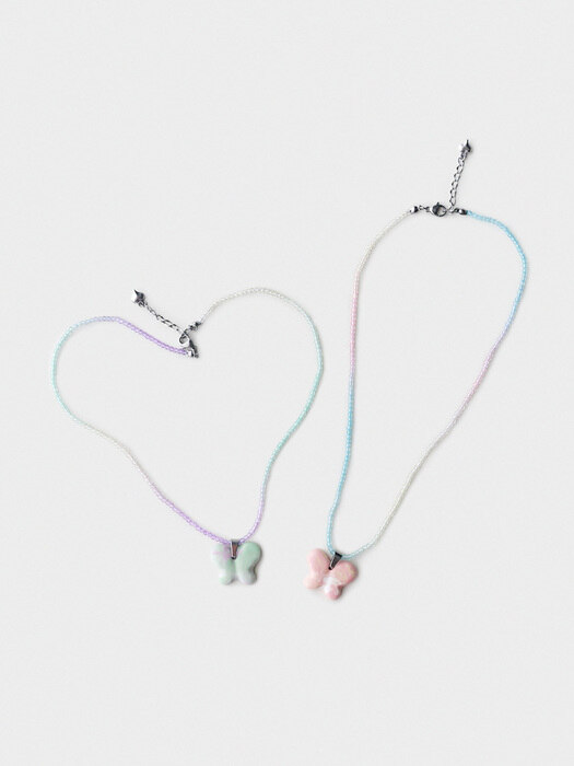 Nabi ombre beads necklace (2colors)