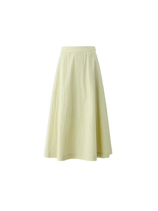 Semi-flare A line skirt - Lime punch