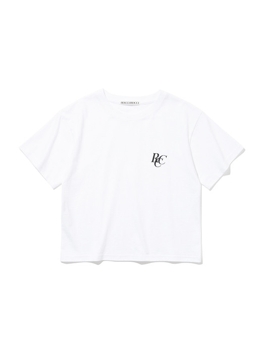 RCC Logo Crop T-shirt [WHITE]