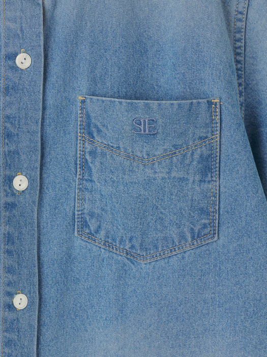 Denim Logo Shirt (Blue)