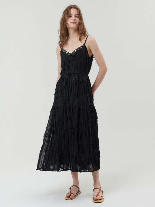 LACE SLIP MAXI DRESS_BLACK