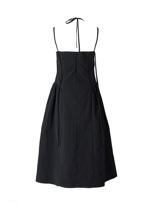 sleeveless ribbon dress_black