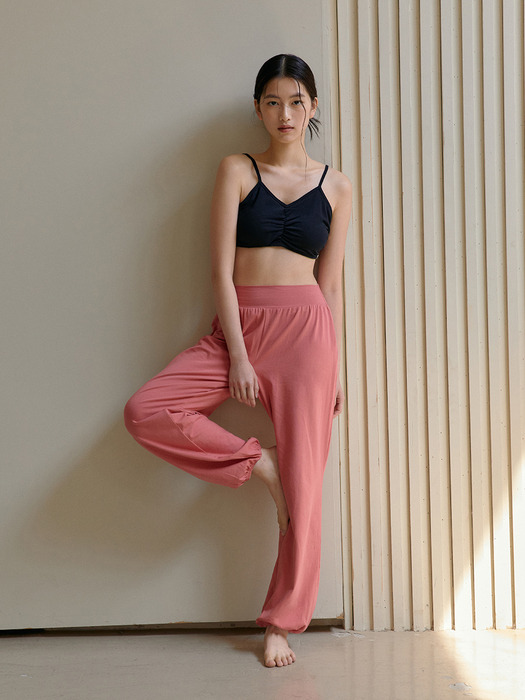 Yogi basic jogger pants_long ver. (Camellia flower)