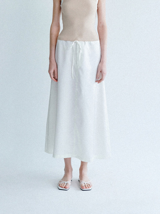 Evening Satin Skirts (Ivory)