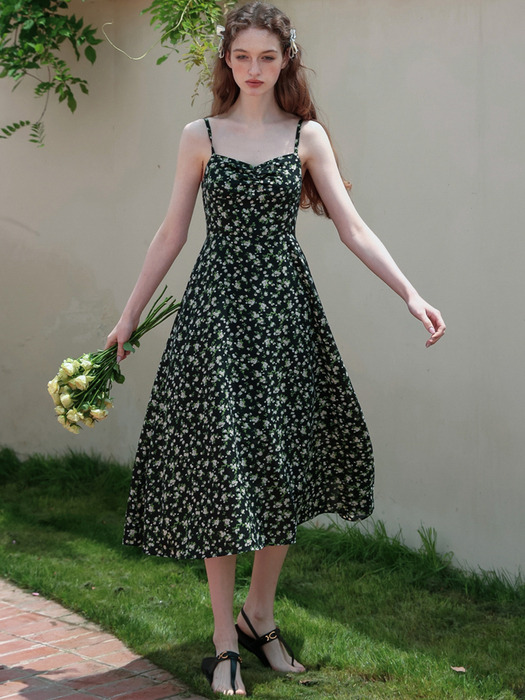 Cest_Slim suspense floral dress